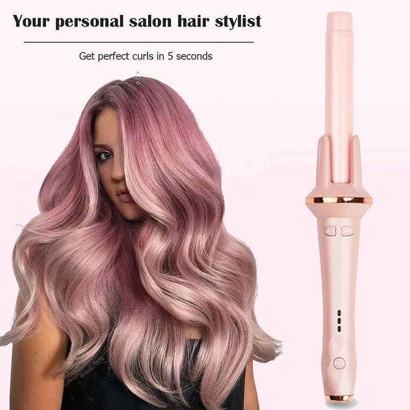 Popular And Portable Automatic Magic Electric Rotating LED Ceramic Universal  Professional Hair Curler Hair Styling Tools